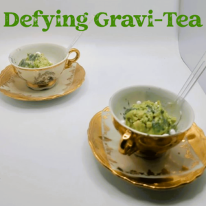Rice Pudding defying gravi tea poster